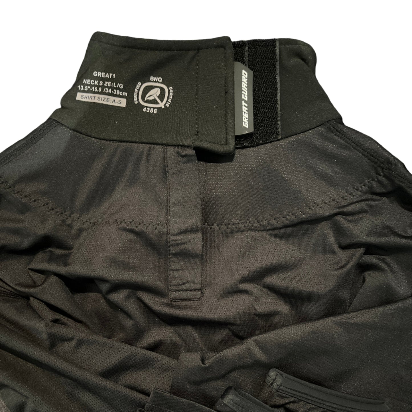 NECK GUARD SHIRTS - BLACK