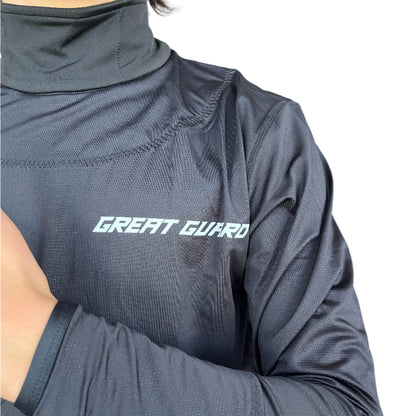 NECK GUARD SHIRTS - BLACK